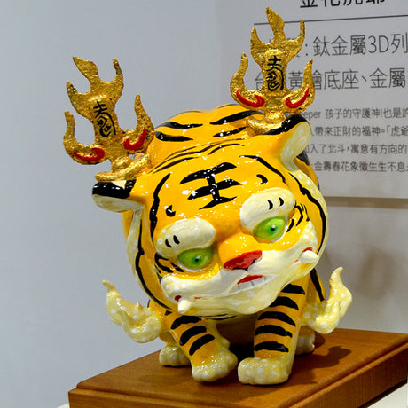 【3D列印應用】鈦合金屬直接列印，金花虎爺火熱誕生！