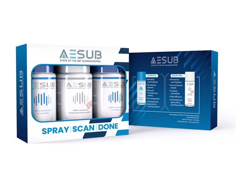 AESUB Blue 3D掃描噴粉 顯像劑 自動揮發