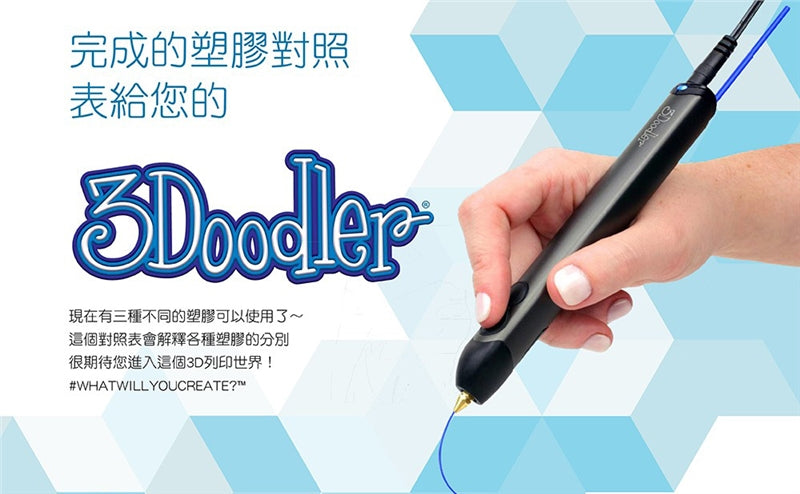 3Doodler 3D列印筆PLA耗材包（彩色隨機）